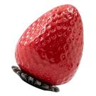 Vasilha de chá FELTECHELECTR Strawberry Ceramic com tampa 9x6,7cm