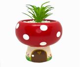 Vasinho Casinha de Cogumelo de Ceramica para Suculenta Vasinho Casinha de Cogumelo de Ceramica para Suculenta