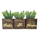 Vasinho Decorativo Cachepot Planta Artificial - Enfeite Decoração Sala Luxo