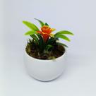 Vasinho Decorativo com Planta Artificial Hortência - Toque Real