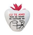 Vasinho Pequeno de Ceramica Flork coração Frase N2