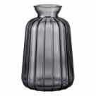 Vasinho Vaso Colors de Vidro Canelado 7033 Cor:Preto A