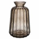 Vasinho Vaso Colors de Vidro Canelado 7033 Cor:Preto B