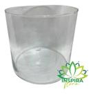 Vaso 10x20 Tubo De Vidro Transparente Cilindro Decoração Lar