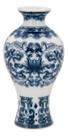 VASO 14x8x8cm CERÂMICA AZUL