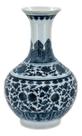 VASO 31x18x18cm CERÂMICA AZUL VASO 31x18x18cm CERÂMICA AZUL
