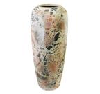 Vaso 90cm Rústico Ceramica Bege Rosa e Preto Luxo Vaso 90cm Rústico Ceramica Bege Rosa e Preto Luxo