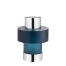 Vaso Alto Ravie Prata Deep Ocean Blue