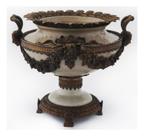 Vaso Ânfora Classico Bronze Imponente Natureza Morta Luxo