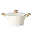 Vaso antiaderente de cerâmica SENSARTE 2,6/4,5/6,6 L com tampa