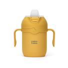 Vaso Antiderrame para Niños Pequeños Comotomo 240 ml Aislado Amarillo
