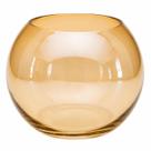 Vaso Aquário Vidro Âmbar Redondo Decorativo Terrário Arranjo Floral Suculentas Centro de Mesa