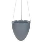 Vaso Autoirrigável 19X21 Cachepot Suspenso Grafite Planta - Vasart