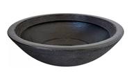 Vaso Bacia Planta Flor Polietileno Decorativo Suculenta N3-preto