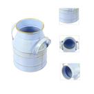 Vaso Balde De Flores Decorativo De Ânfora De Ferro