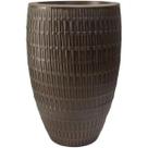 Vaso Bambu Oval 30 Carvalho