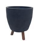 Vaso Berlim 40 x 33 cm com tripé de madeira - Alpe & Aritana CORES:Azul