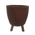 Vaso Berlim 40 x 33 cm com tripé de madeira - Alpe & Aritana CORES:Chocolate