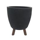 Vaso Berlim 40 x 33 cm com tripé de madeira - Alpe & Aritana CORES:Preto Vaso Berlim 40 x 33 cm com tripé de madeira - Alpe & Aritana CORES:Preto