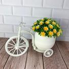 Vaso Bicicleta Plástico Banco Decoração - Flores Artificiais