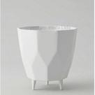 Vaso Bojo Facetado 27x26 Polietileno Resistente Decorativo Jardim Interno e Externo