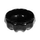 Vaso Bowl Cristal Murano Preto Sofisticado Design Luxo