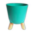 Vaso Cachepô Boho Pé Palito (13) Verde ALL GARDEN