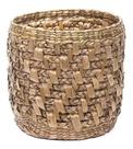 Vaso Cachepô Cesto Taboa Dura Decoração Palha Natura 30x30cm