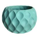 Vaso Cachepô Decorativo em Cerâmica Verde Fosco 11x13cm