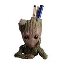 Vaso / Cachepô gesso Baby Groot pensador