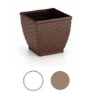 Vaso Cachepo Rattan Pequeno Quadrado