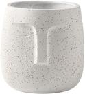 Vaso Cachepot Branco Rosto 14x12cm