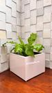 Vaso Cachepot Branco Vidro Plantas Luxo Decoração Vaso Cachepot Branco Vidro Plantas Luxo Decoração