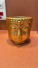 Vaso Cachepot Buda Branco 10x10cm - Apeximp