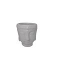 Vaso Cachepot Buda Branco 9x8cm - Apeximp