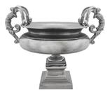 Vaso Cachepot c Alças Metal Design Classico c Base Luxo