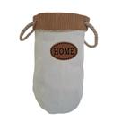 Vaso Cachepot Cerâmica Com Alças em Corda 23x13cm - Home
