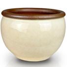 Vaso Cachepot de Mesa 18cm Cerâmica Esmaltada Para Decoração