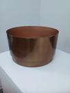 Vaso Cachepot De Metal Redondo Inox Bronze Escovado 15 Cm Vaso Cachepot De Metal Redondo Inox Bronze Escovado 15 Cm