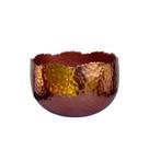 Vaso Cachepot Decorativo Cobre Martelado Ø15x10cm.
