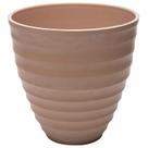 Vaso cachepot em plásto bege Névoa Lyor 15x15 Vaso cachepot em plásto bege Névoa Lyor 15x15