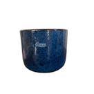 Vaso cachepot m azul ceramica