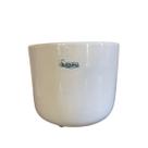 Vaso cachepot m branco ceramica