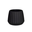 Vaso Cachepot Wave 25cm Preto