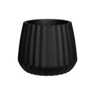 Vaso Cachepot Wave 37cm Preto Vaso Cachepot Wave 37cm Preto