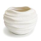 Vaso Cachepot Zen Onda 3D Decorativo 16x24cm