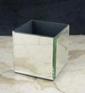 Vaso Cactus Vidro Espelhado Quadrado 7,5x8cm Vaso Cactus Vidro Espelhado Quadrado 7,5x8cm