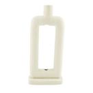 Vaso Caicara em cerâmica 25cm off-white -L Hermitage