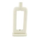 Vaso Caicara em cerâmica 25cm off-white -L Hermitage
