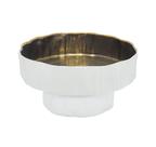Vaso Centro de Mesa Ceramica Branco Interior Luxo